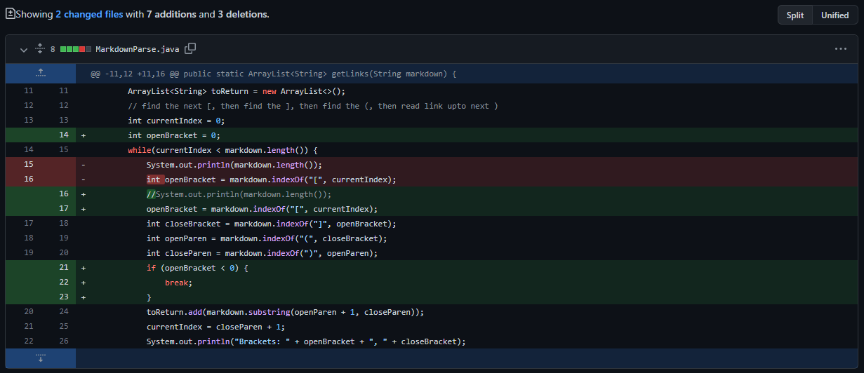 Code Diff 1
